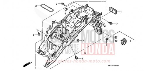 REAR FENDER CB600F39 de 2009